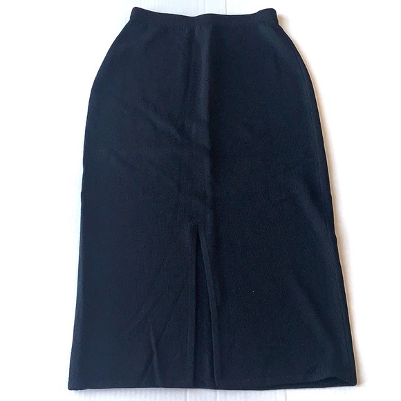 ST. JOHN BASICS | Black Santana Knit Maxi Skirt 6 - Picture 8 of 9